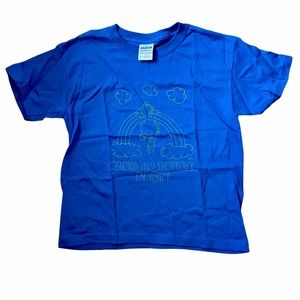 Unicorn “Hang In There Baby!” Blue Tee - Youth M